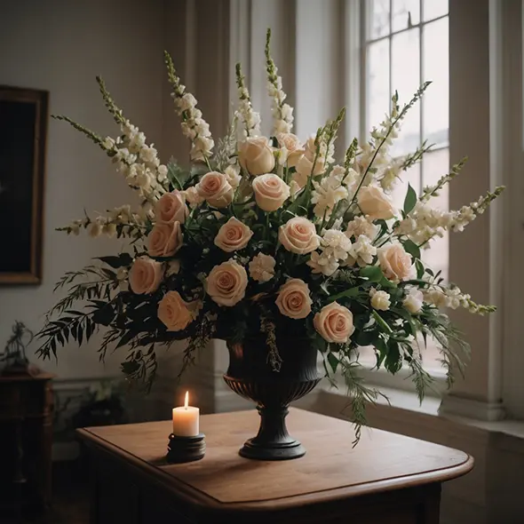 Цветы на похороны женщине