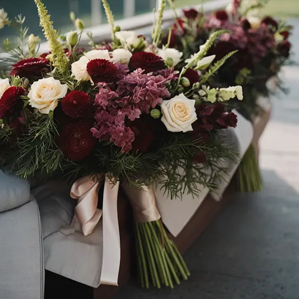 Цветы на похороны женщине