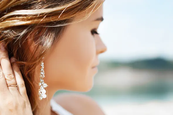 серебряные сережки